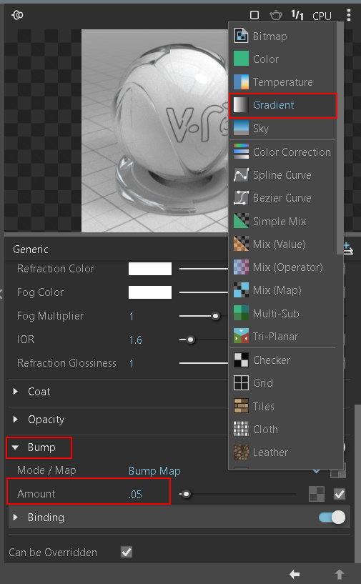 Textured Glass Settings | V-ray for Sketchup