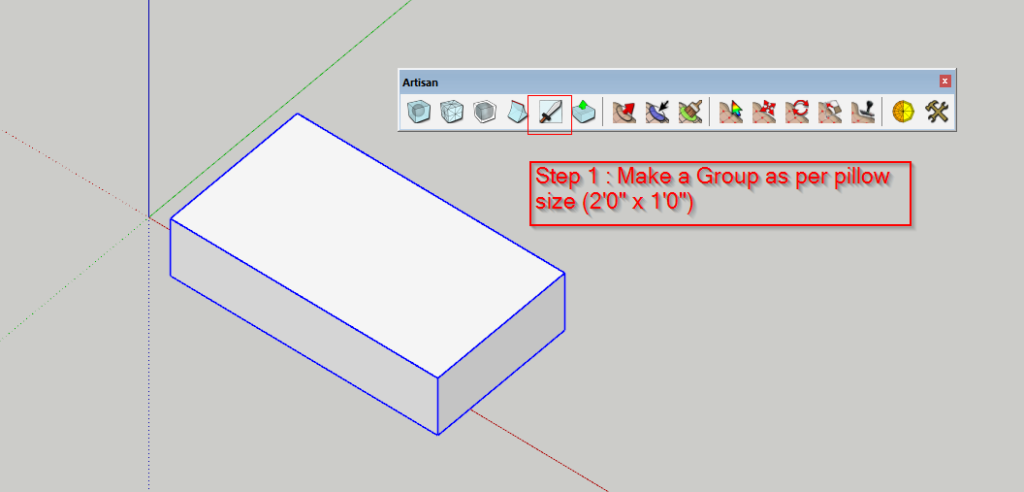 Creating a Pillow | Sub D Plugin | Sketchup